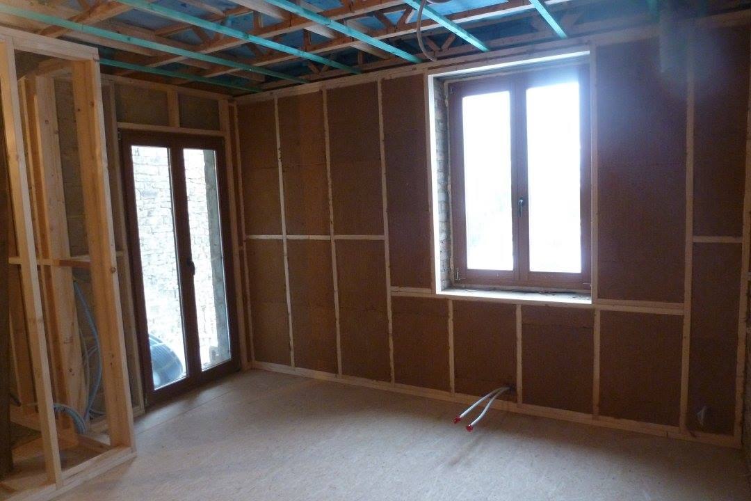 Isolation murs — fibre de bois + pare-vapeur Intello